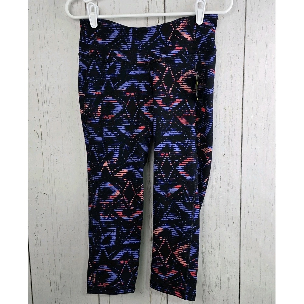 Old Navy Go-Dry Women Medium Leggings NWT Multicolor Athletic Crop Yoga Running